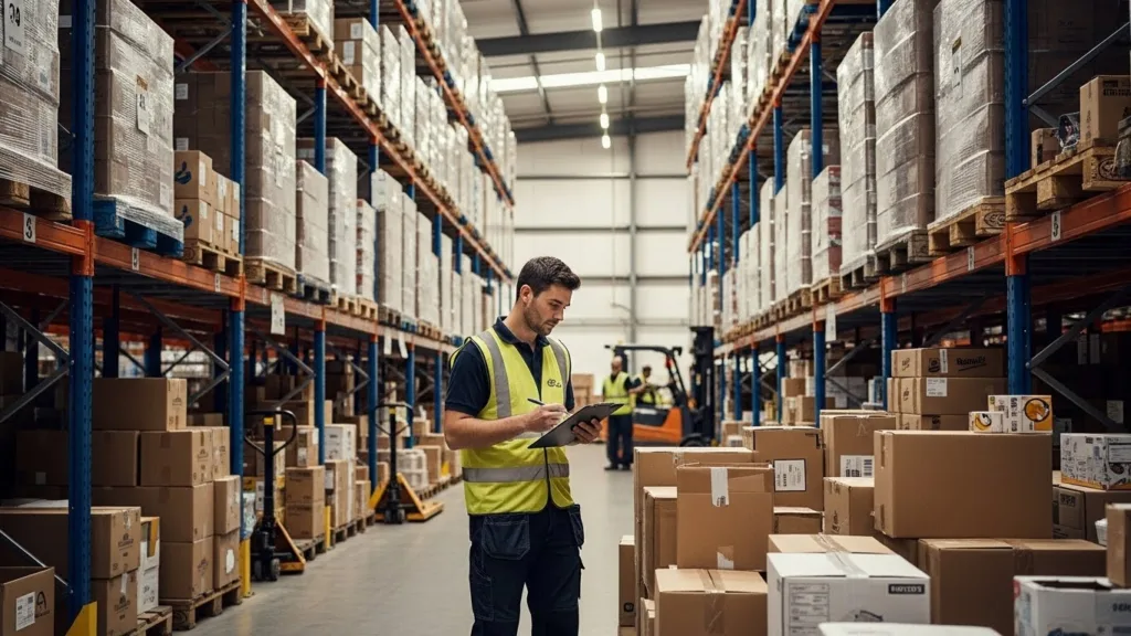 Tarjetas de Inventario en el Almacén de un Negocio